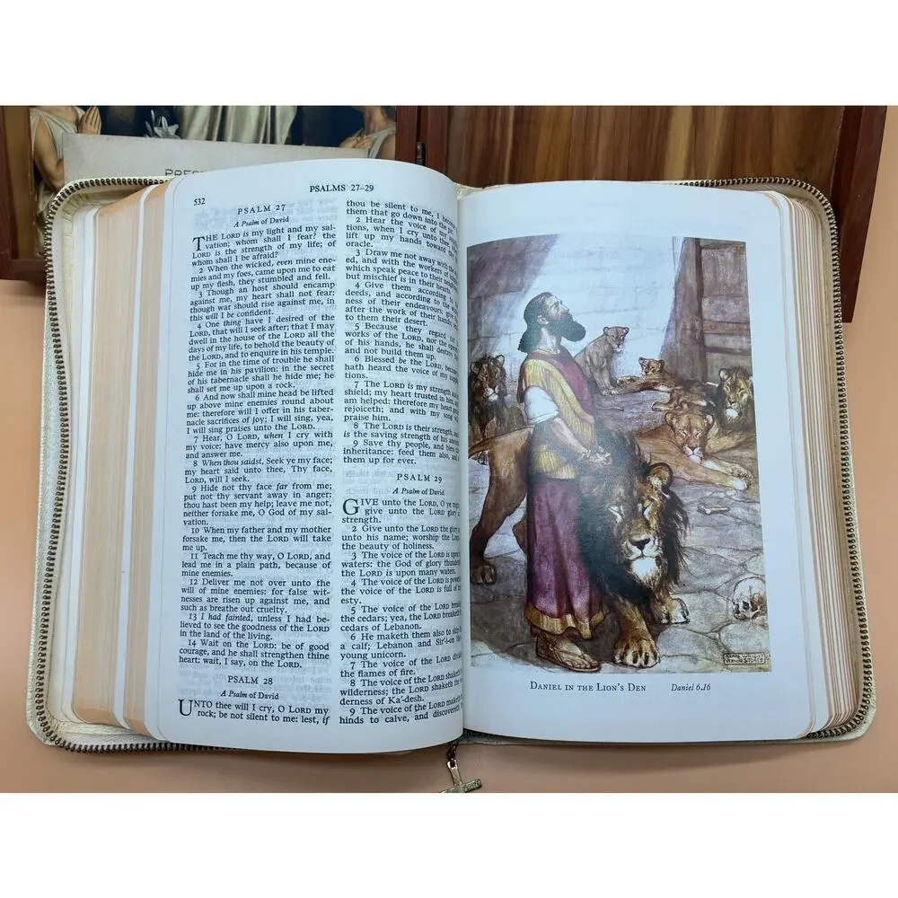 Holy Bible - Memorial Edition w/ Cedar Wood Case AFL-CIO Prince of Peace Edition